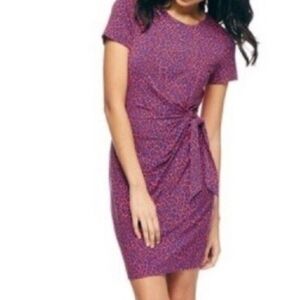 Diane Von Furstenberg Mini Tie Front Dress Slimming Jersery Zoe